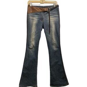 Interflow Jeans with built in leather belt